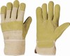 EXPORT Spaltleder-Handschuhe, Stulpe, gelb, 1 Paar