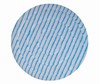 17" Mikrofaserpad 430mm weiß mit blauen Streifen